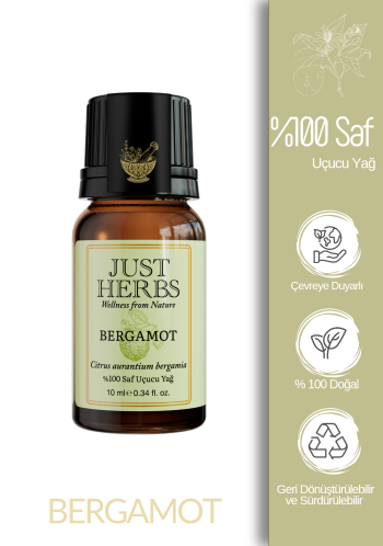 Bergamot Yağı 10 ml %100 Saf Ve Doğal Citrus Aurantium Bergamia Oil - Görsel 1