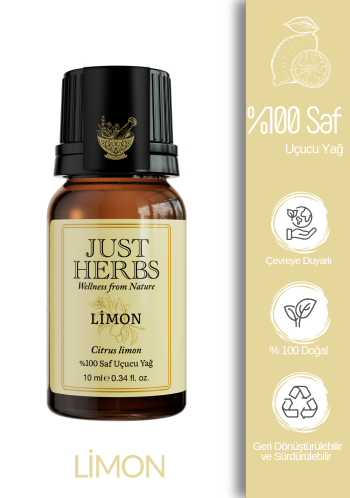 Limon Yağı 10 ml %100 Saf Ve Doğal Citrus Limon Oil - Görsel 1