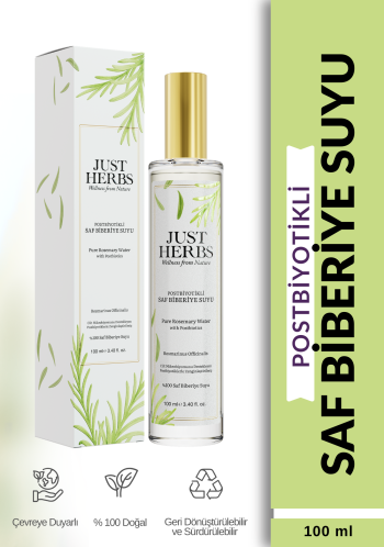 Postbiyotikli Biberiye Suyu 100 ml %100 Saf Ve Doğal Pure Rosemary Water with Probiotics - Görsel 1
