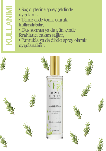 Postbiyotikli Biberiye Suyu 100 ml %100 Saf Ve Doğal Pure Rosemary Water with Probiotics - Görsel 2