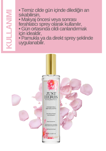 Postbiyotikli Gül Suyu 100 ml %100 Saf Ve Doğal Pure Rose Water with Posbiotics - Görsel 2