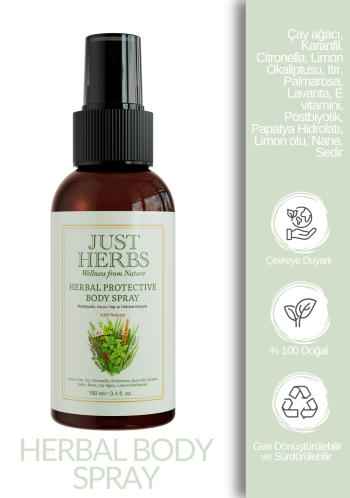 Herbal Protective Body Spray 100 ml - Görsel 1