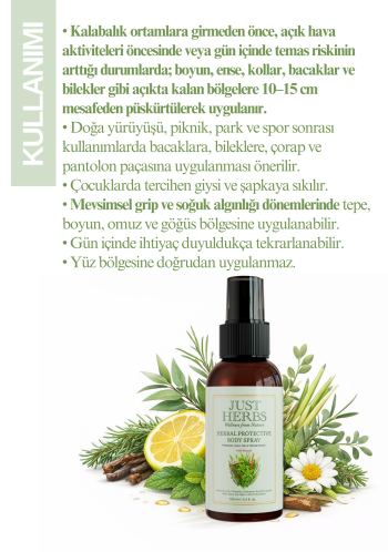 Herbal Protective Body Spray 100 ml - Görsel 2