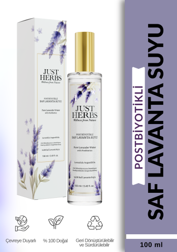 Postbiyotikli Lavanta Suyu 100 ml %100 Saf Ve Doğal Pure Lavander Water with Probiotics - Görsel 1