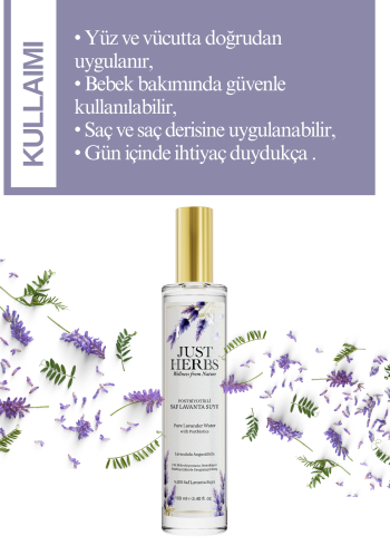 Postbiyotikli Lavanta Suyu 100 ml %100 Saf Ve Doğal Pure Lavander Water with Probiotics - Görsel 2