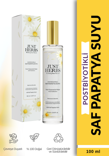 Postbiyotikli Papatya Suyu 100 ml %100 Saf Ve Doğal Chamomile Flower Water with Probiotics - Görsel 1