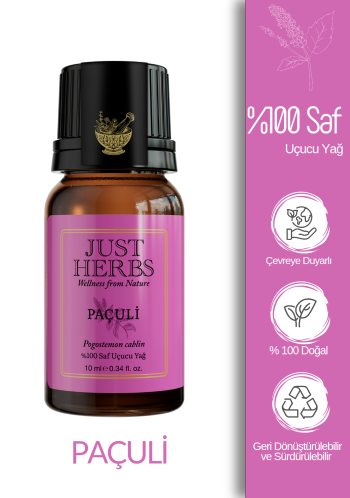 Paçuli Yağı 10 ml %100 Saf Ve Doğal Pogostemon Cablin Leaf Oil - Görsel 1